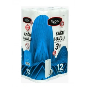 Flodex 3 Katlı Rulo Havlu 12li