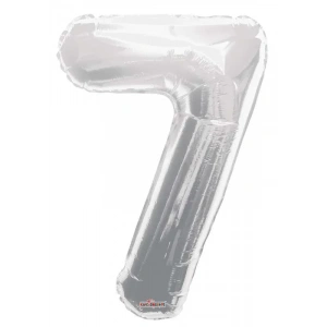 Folyo Balon 7 Rakamı Gümüş  100 cm