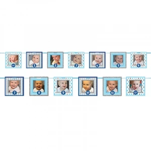 Fotoğraf Asılabilen Mavi Pırıltılı Çerçeveli Afiş