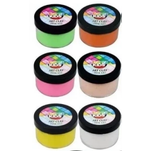 Funny Kids Art Clay Kil Karışık Renk 6Lı (FNNY-KİL-05***)