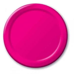Fuşya Renk 8 li  Karton Tabak