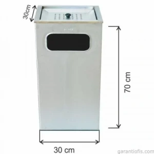 Garanti Metal 1350 Küllüklü Çöp Kovası (63 Litre)