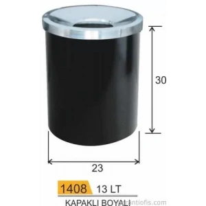 Garanti Metal 1408 Kapaklı Ofis Tipi Çöp Kovası (30x23)