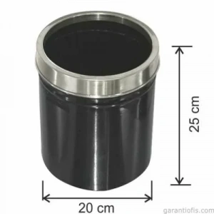 Garanti Metal 1431 Paslanmaz Çemberli Çöp Kovası (8 Litre)