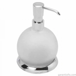 Garanti Metal 7014 Cam Küre Şeklinde Sıvı Sabunluk