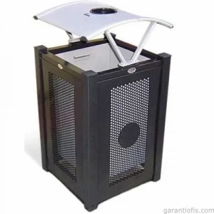 Garanti Metal 7604 Modern Bahçe Tipi Çöp Kovası (65 Litre)