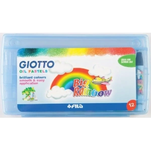 Giotto Big Rainbow Yağlı Pastel 12li Plastik Kutu