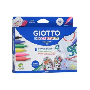 Giotto Decor Tekstil Boyası Askılı 6 Renk Set
