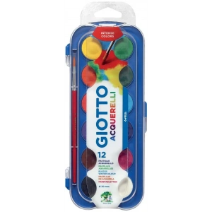 Giotto Sulu Boya 30mm 12 Renk Fırça Hediyeli