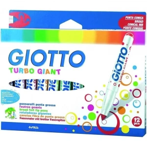 Giotto Turbo Giant Keçeli Kalem 12 Renk
