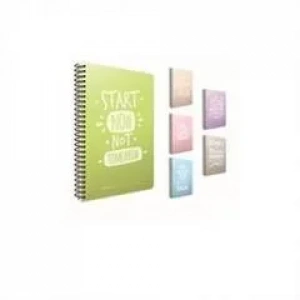 GIPTA CLEVER NOTES PLASTİK KAPAK DEFTER A4 KARELİ 80 YAPRAK (5321)