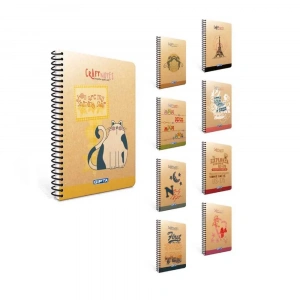 Gıpta Craft Notes Spiralli Sert Kapak Defter 17 x 24 100 Yaprak Çizgili