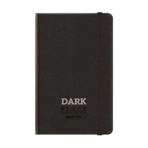 GIPTA DARK DERİ KAPAK SİYAH DEFTER 13x21 DÜZ 64 YAPRAK (2788)