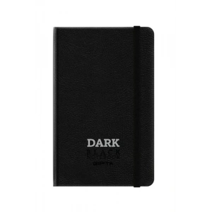 Gıpta Dark Deri Kapak Siyah Defter 9x14 Düz 64 Yaprak (2812)