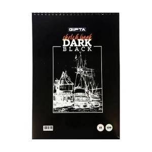 Gıpta Dark Spiralli Siyah Resim Defteri A5 15 Yaprak 40