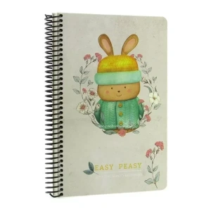 GIPTA EASY NOTES SPİRALLİ SERT KAPAK DEFTER 17x24 KARELİ 120 YAPRAK (4744)