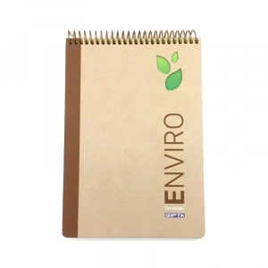 GIPTA ENVİRO SPİRALLİ SERT KAPAK BLOKNOT A4 DÜZ 100 YAPRAK KRAFT (2920)