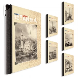 GIPTA İSTANBUL SERT KAPAK DEFTER 13x21 KARELİ 120 YAPRAK (3327)