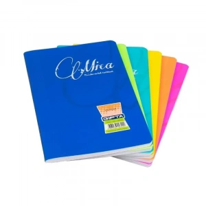 GIPTA MİCA PLASTİK KAPAK DEFTER A4 DÜZ 80 YAPRAK (2972)