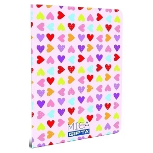 GIPTA OFSET MİCA PLASTİK KAPAK DEFTER A4 KARELİ 80 YAPRAK (2475)