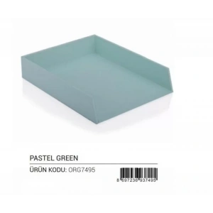 Gıpta Pastel Green Evrak Rafı Tekli (org7495)