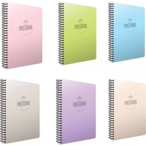 Gıpta Pastoral Spiralli Plastik Kapak Defter A4 Kareli 160 Yaprak (5553)