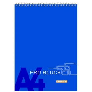 GIPTA PRO-BLOCK SPİRALLİ BLOKNOT A4 KARELİ 40 YAPRAK (1398)