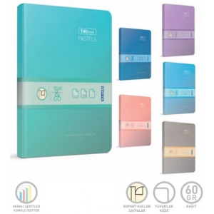Gıpta The Book Pastels Sert Kapak Defter 20x28 Kareli 120 Yaprak (3303)