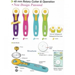 Golden Way Yuvarlak Maket Bıçağı 45mm