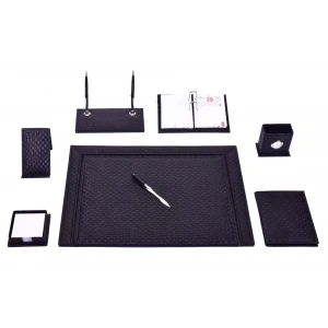 Gülpaş 237 Siyah 10 Parça Örgü Desen Sümen Takımı