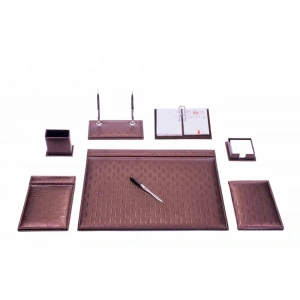 Gülpaş 253 Kahverengi Lüks Sümen Takımı (Hasır - 9 Parça)