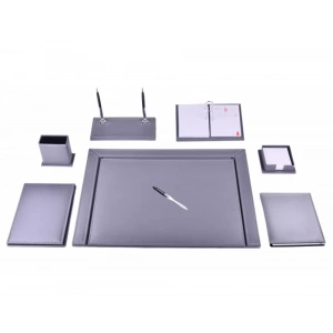 Gülpaş 275 Gri Lüks Çerçeveli Sümen Takımı (9 Parça)