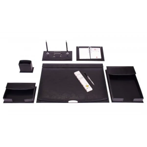 Gülpaş 922 Siyah Lüks Sümen Takımı (elips - 9 Parça)