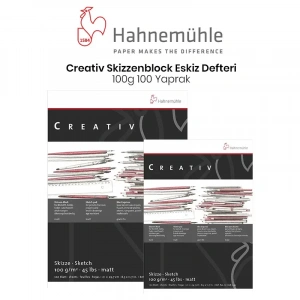 Hahnemühle Creativ Skizzenblock Eskiz Defteri 100g 100 Yaprak