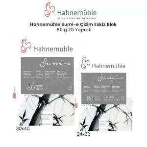 Hahnemühle Sumi-e Çizim Eskiz Blok 80g 20 Yaprak