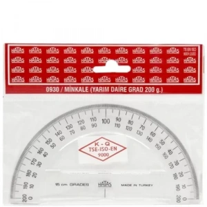 Hatas 0930 Minkale Yarım Daire 200° 15 Cm.