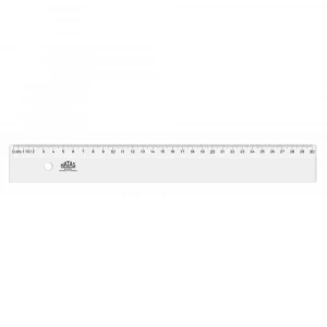 Hatas Geniş Plastik Şeffaf Cetvel 30 Cm 0147