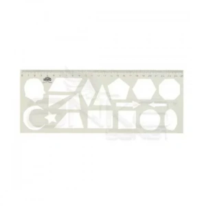 Hatas Geometrik Şekiller Şablonu Şeffaf