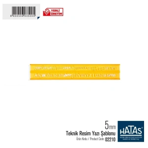 Hatas Teknik Resim Yazı Şablonu 5mm