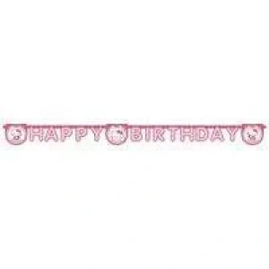 Hello Kitty Happy Birthday Harf Afiş