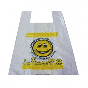 Hışır Poşet Smile Baskılı Orta Boy ( 150li x 10 Paket )