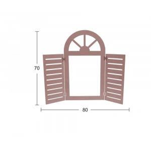 Hobi-art Ay 116 Boyanabilir Ahşap Alaçatı Ayna Çerçevesi