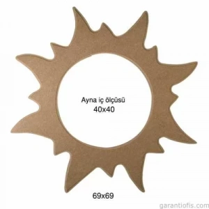 Hobi-art Ay 133 Boyanabilir Ahşap Ayna Çerçevesi