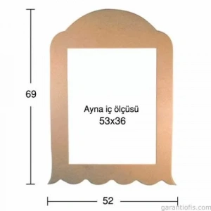 Hobi-Art AY 140 Boyanabilir Ahşap Ayna Çerçevesi