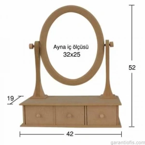 Hobi-Art AY 145 Boyanabilir Ahşap Ayna Çerçevesi
