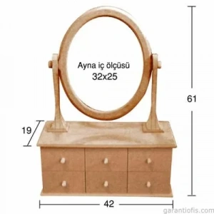 Hobi-art Ay 146 Boyanabilir Ahşap Ayna Çerçevesi