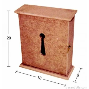 Hobi-Art Boyanabilir Ahşap Anahtar Kutusu Obje A 024