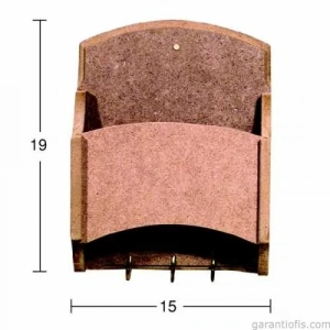 Hobi-Art Boyanabilir Ahşap Anahtarlık Obje A 023