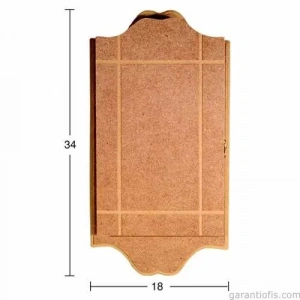 Hobi-Art Boyanabilir Ahşap Anahtarlık Obje A 025