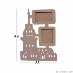 Hobi-Art ÇER 152 Dekoratif Galata Kulesi Tasarımlı Ahşap Resim Çerçevesi